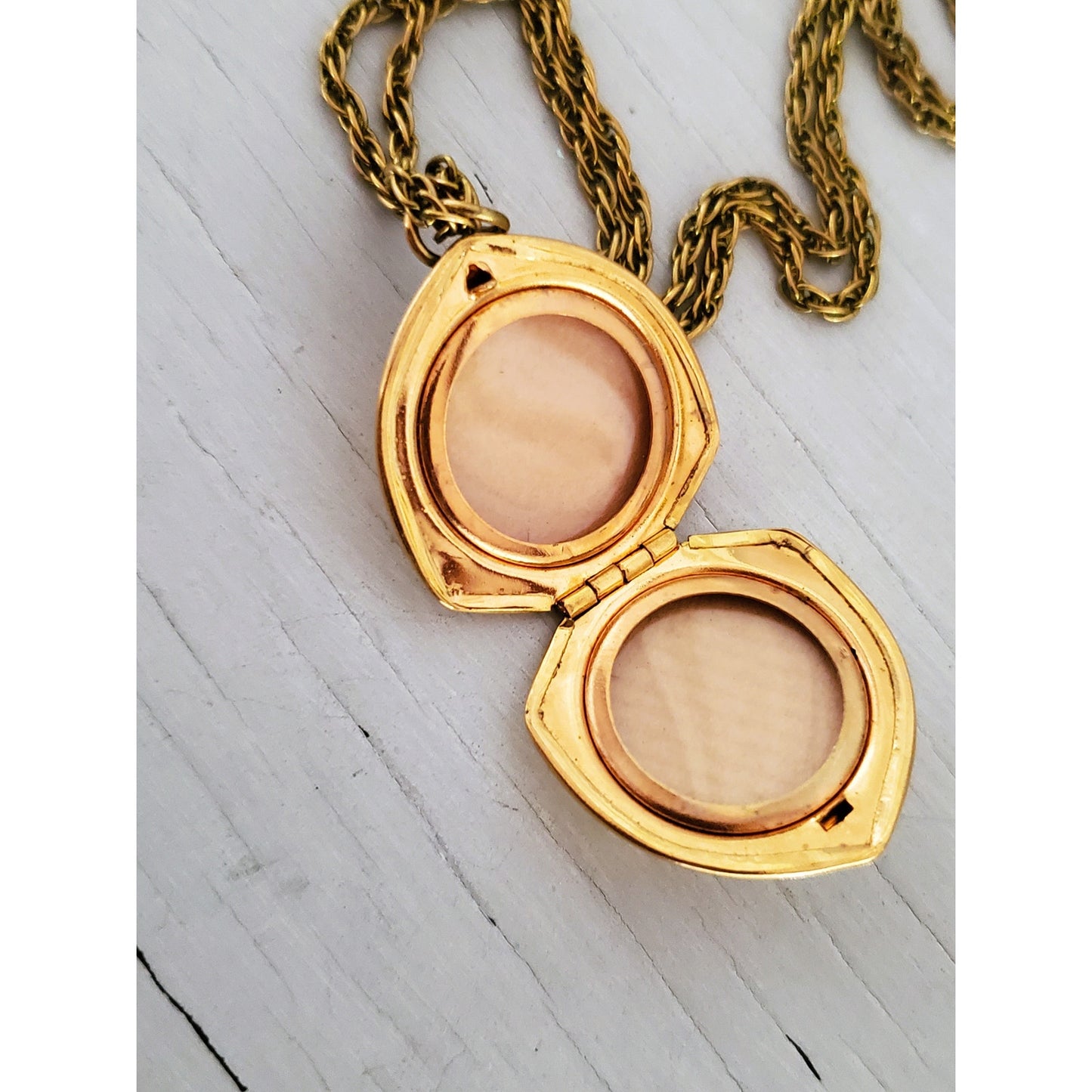 Vintage 1980s Gold Fill MSE Monogram Locket Necklace