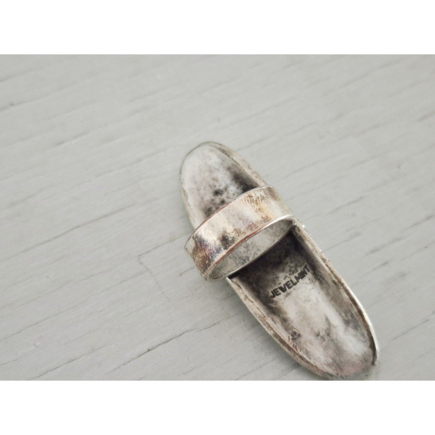 Vintage JewelMint Silver-tone Large Statement Ring