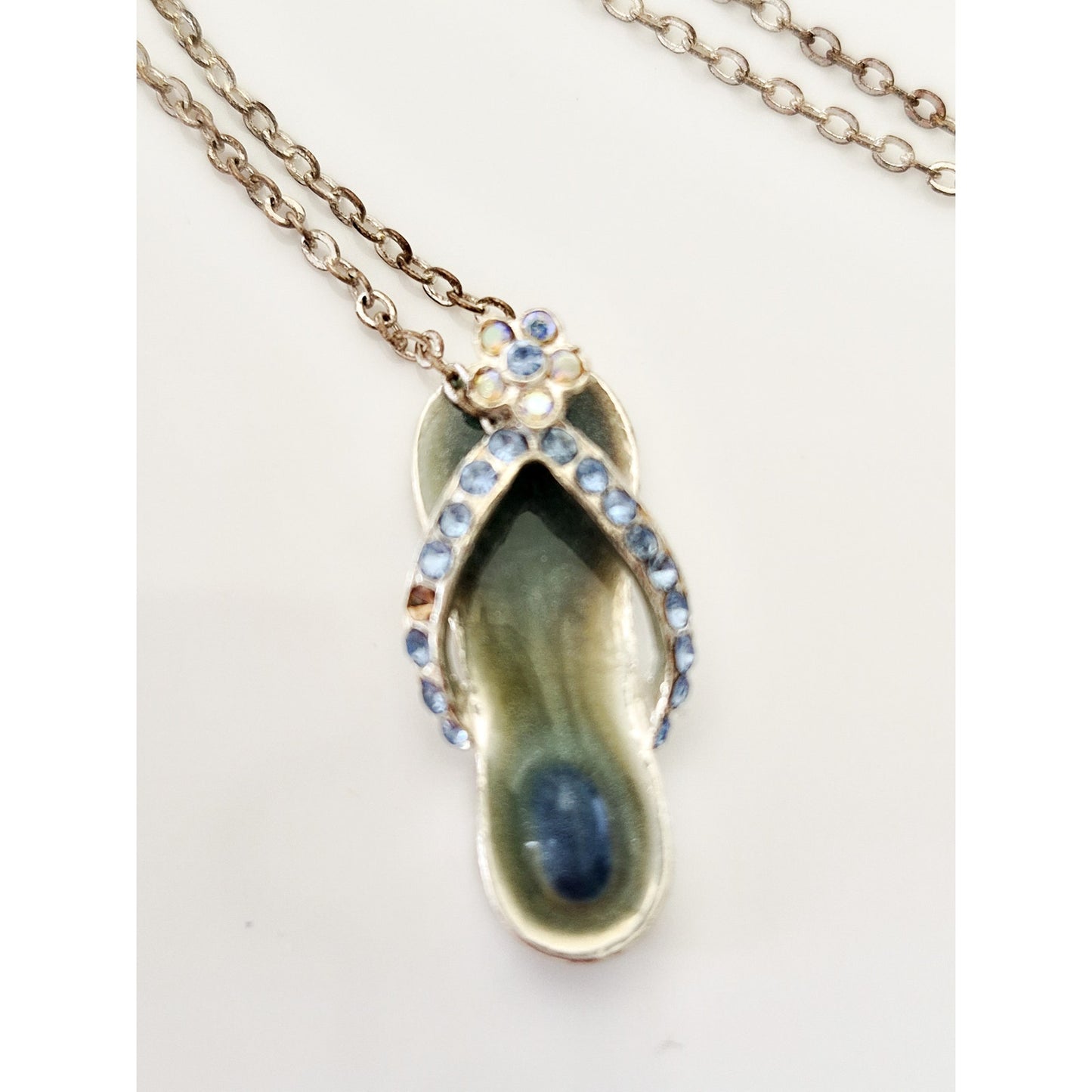 Vintage Avon Flip Flop Sandal Necklace