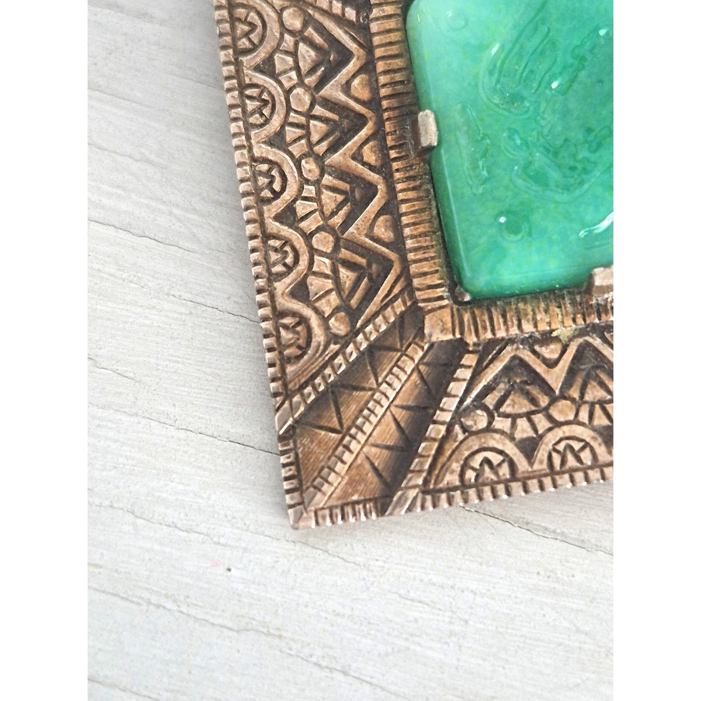 Vintage Marvella Faux Jade Phoenix Brooch