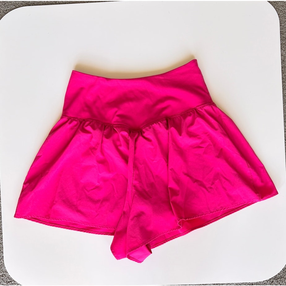 90 Degree Blue and Pink Athletic Shorts