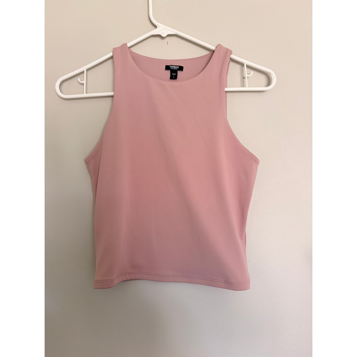 Express Pink Rib Tank Top