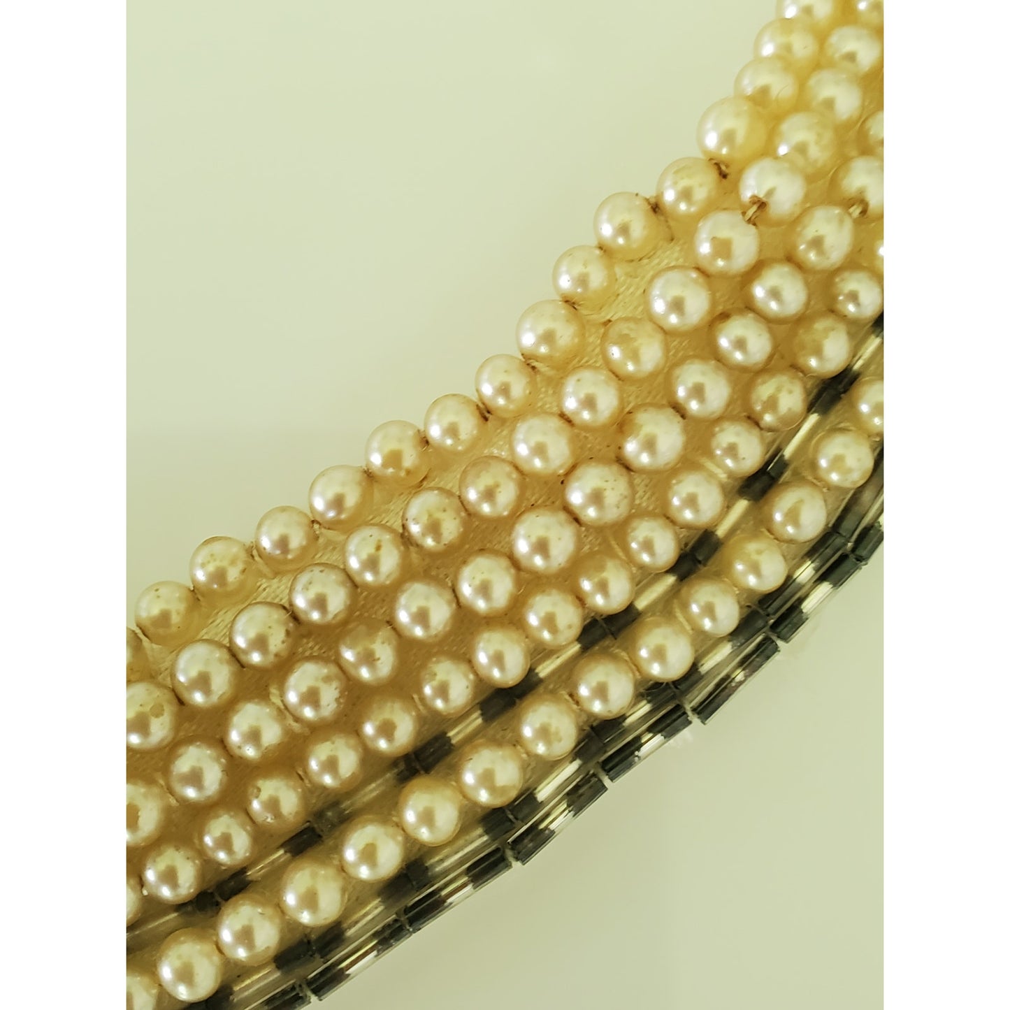 Vintage 1950's Pearl and Sequin Neckline