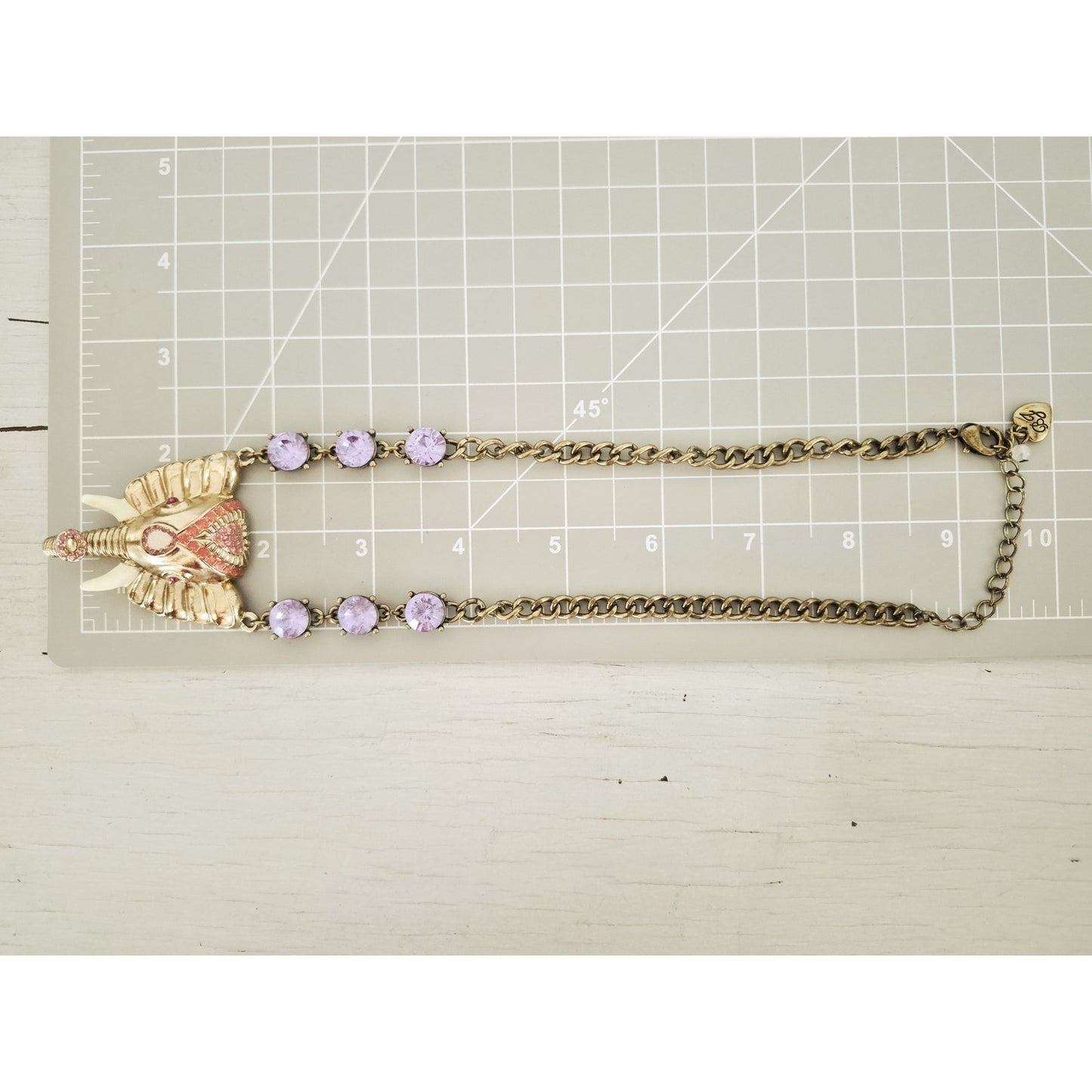 Vintage Betsey Johnson Elephant Necklace