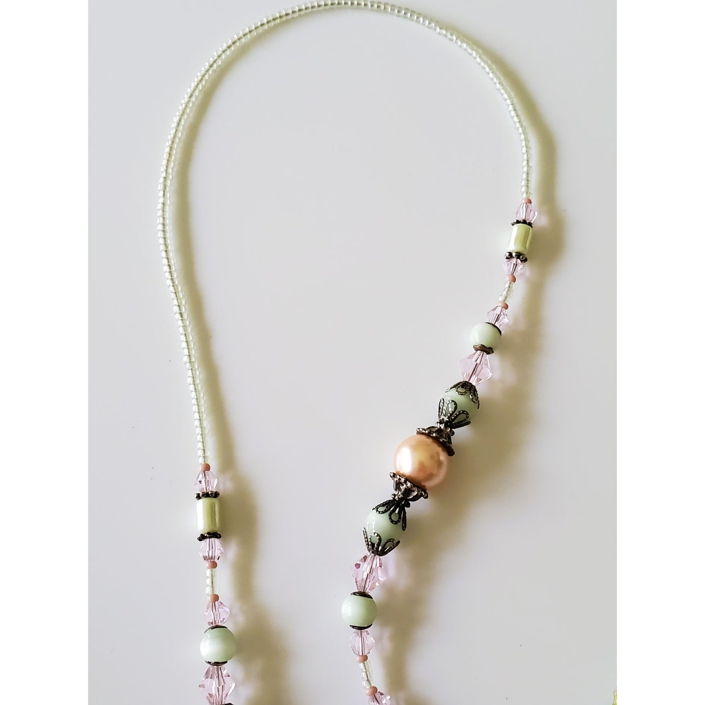 Vintage Italian Lamp Bead Glass Necklace