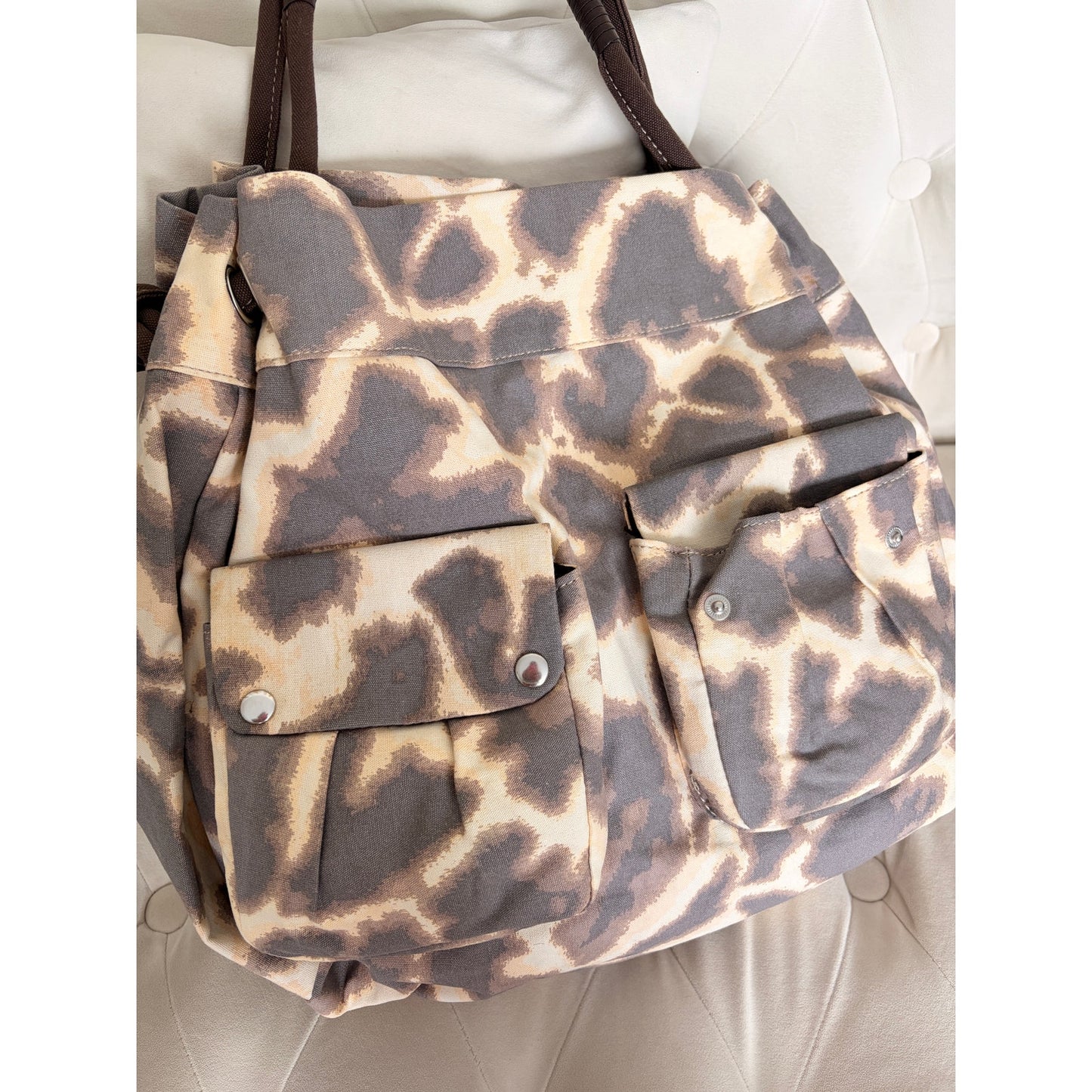 Vintage Leopard Print Bag