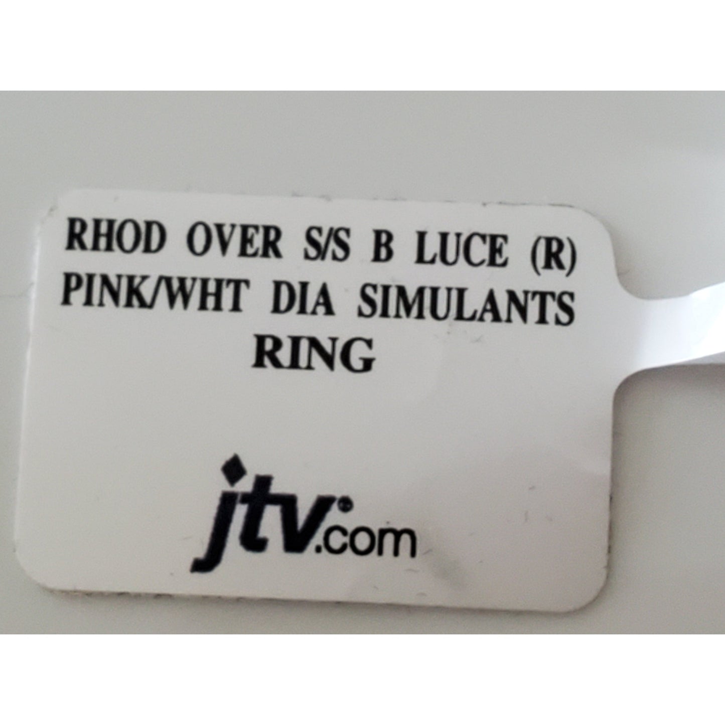 Vintage Pink Stone JTV Ring