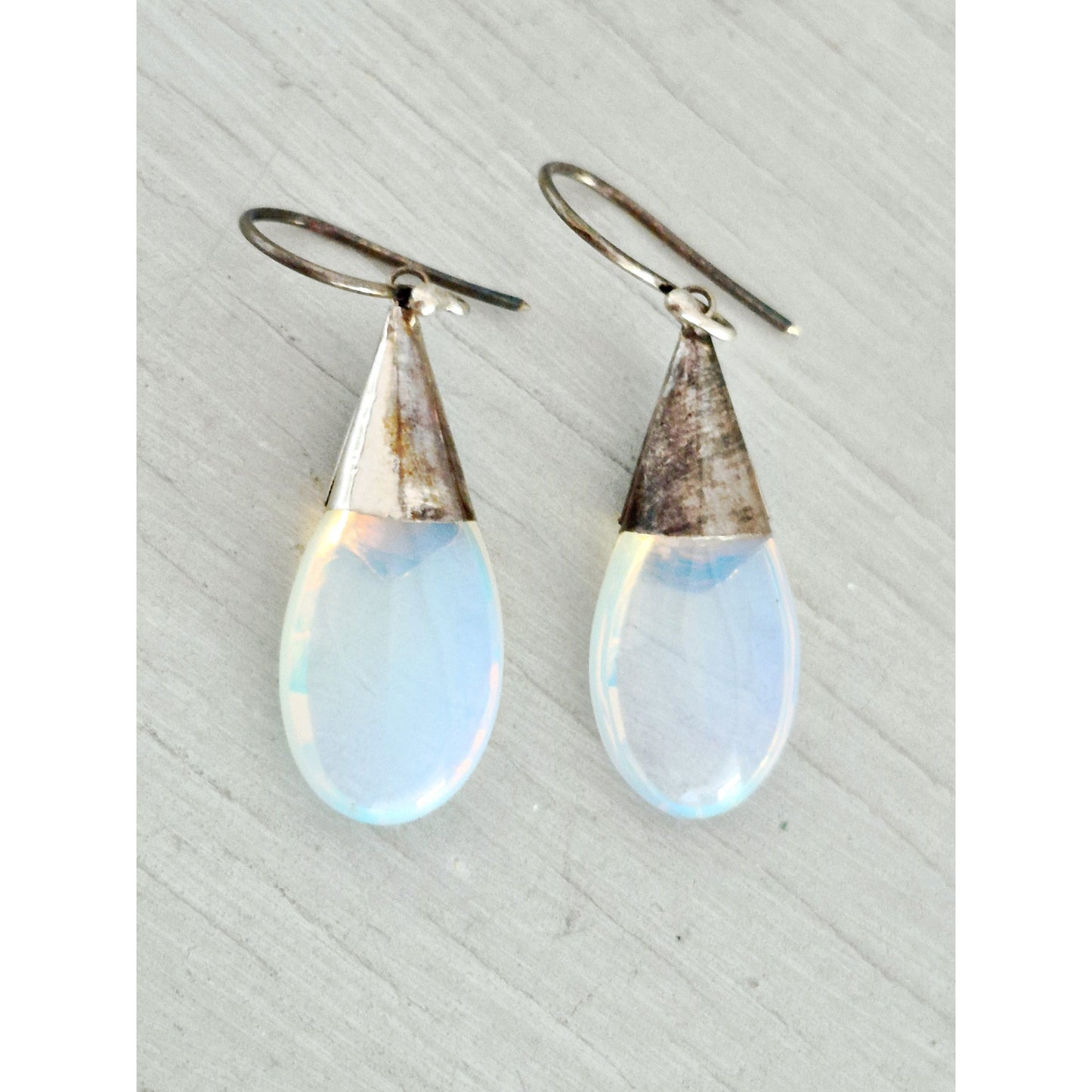 Vintage Sterling Silver Moonstone Earrings with Bracelet Lot