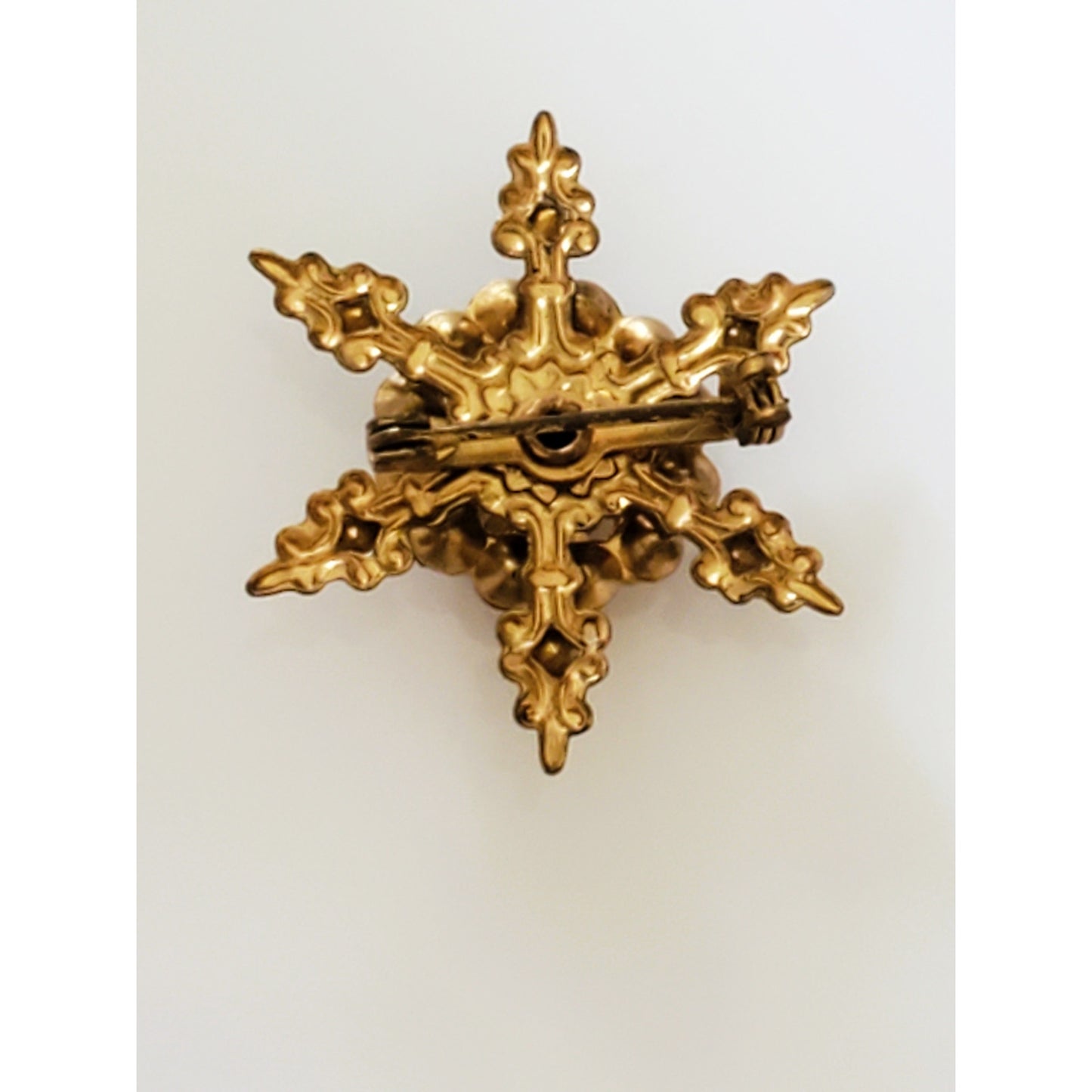 Vintage Star Purple Rhinestone Brooch
