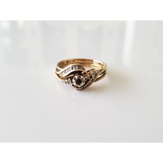 Vintage 1980s Wedding Ring Band Set Project - 3.92g