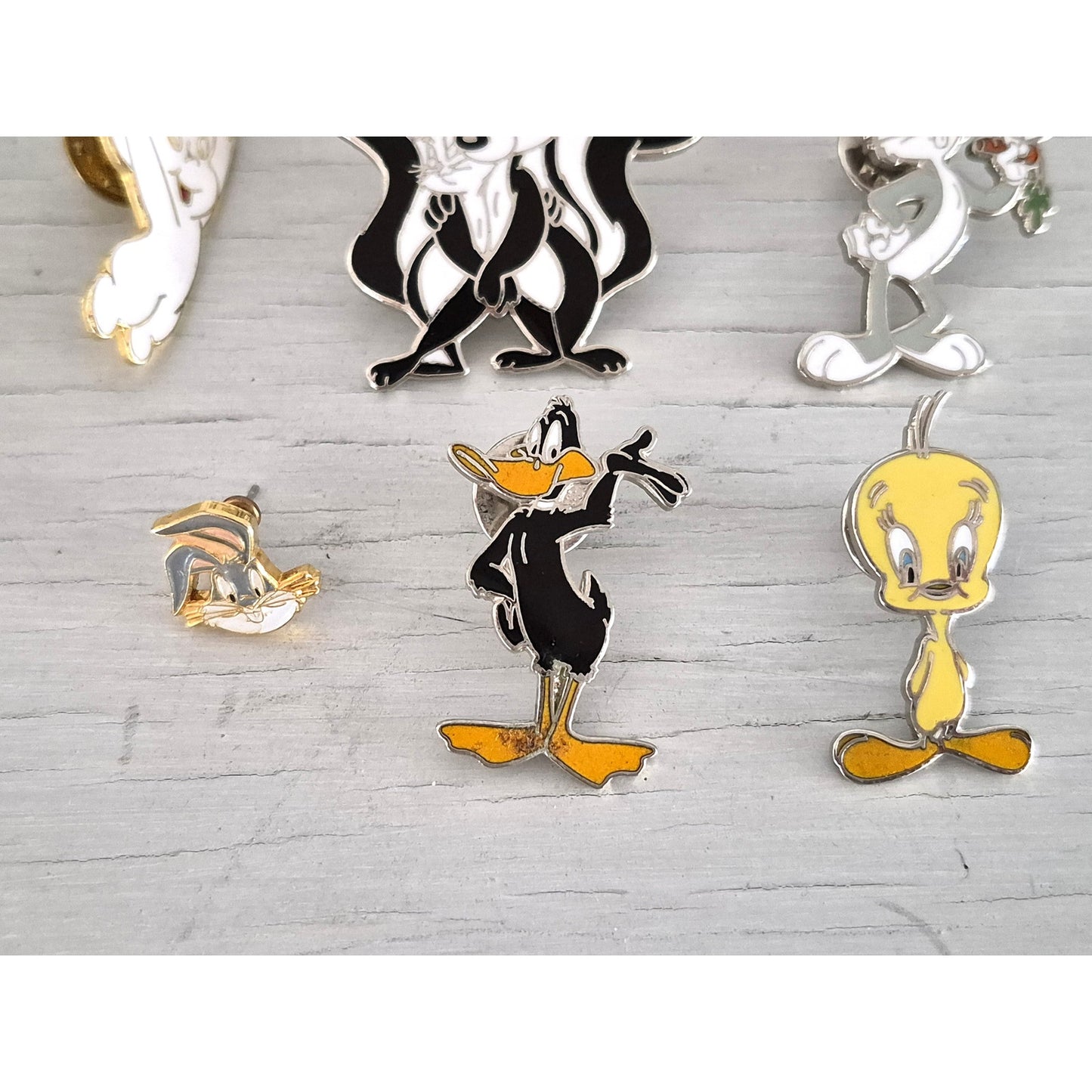 Vintage Warner Bros. Looney Tunes and Disney Enamel Lapel Pins