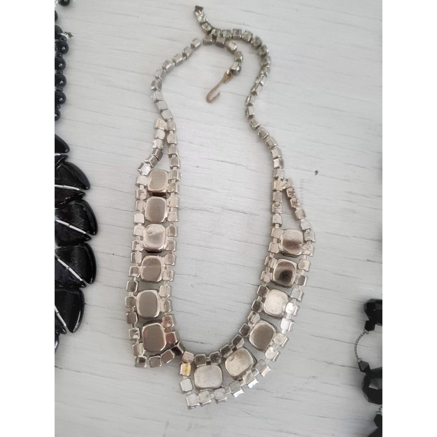 Vintage to Modern Black and Silver Jewelry Lot