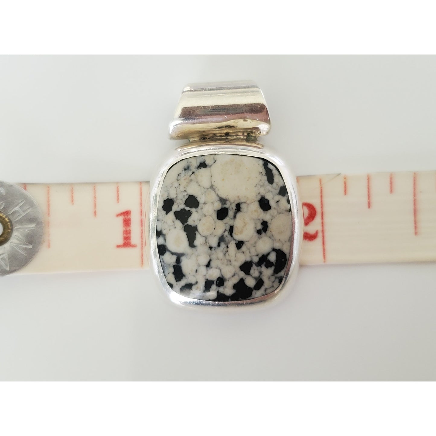 Vintage Buffalo Turquoise Sterling Silver Pendant
