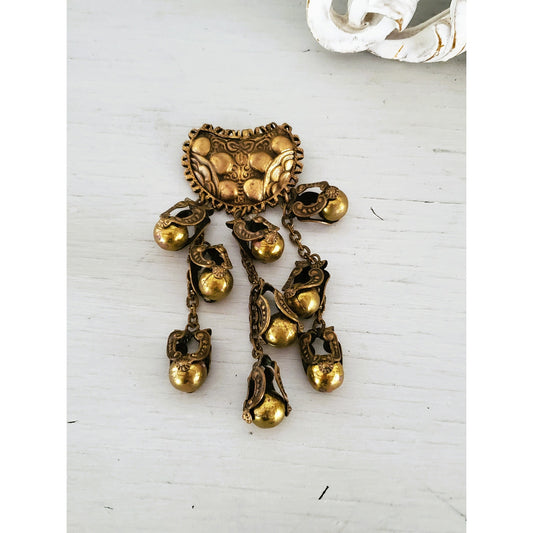 Vintage B. Blumenthal & Co, Inc. Secessionist Dangle Brooch