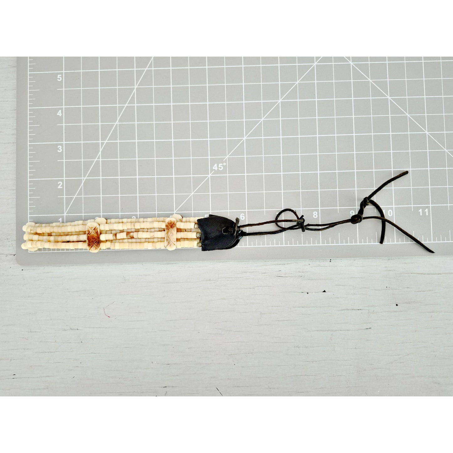 Vintage Native American Buffalo Bone Hairpipe Tribal Choker
