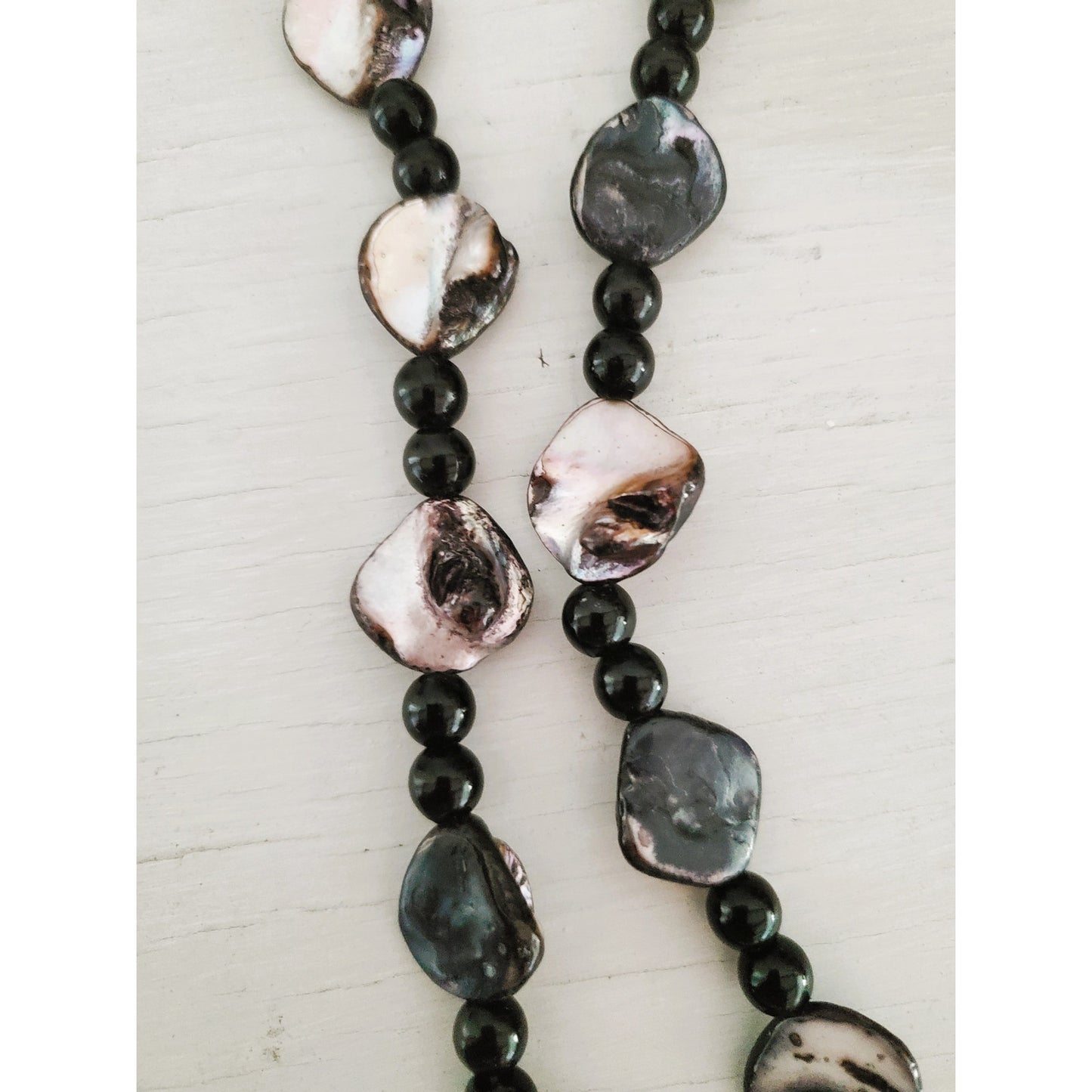 Vintage Black Shell Necklace
