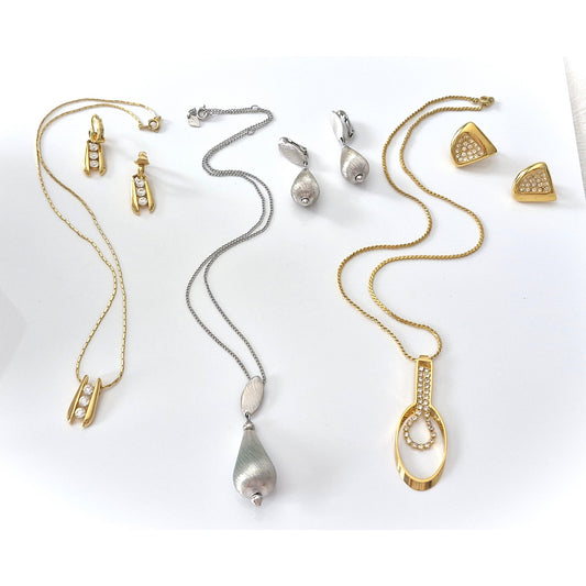 Vintage Necklaces and Earrings Sets - Lot of 3