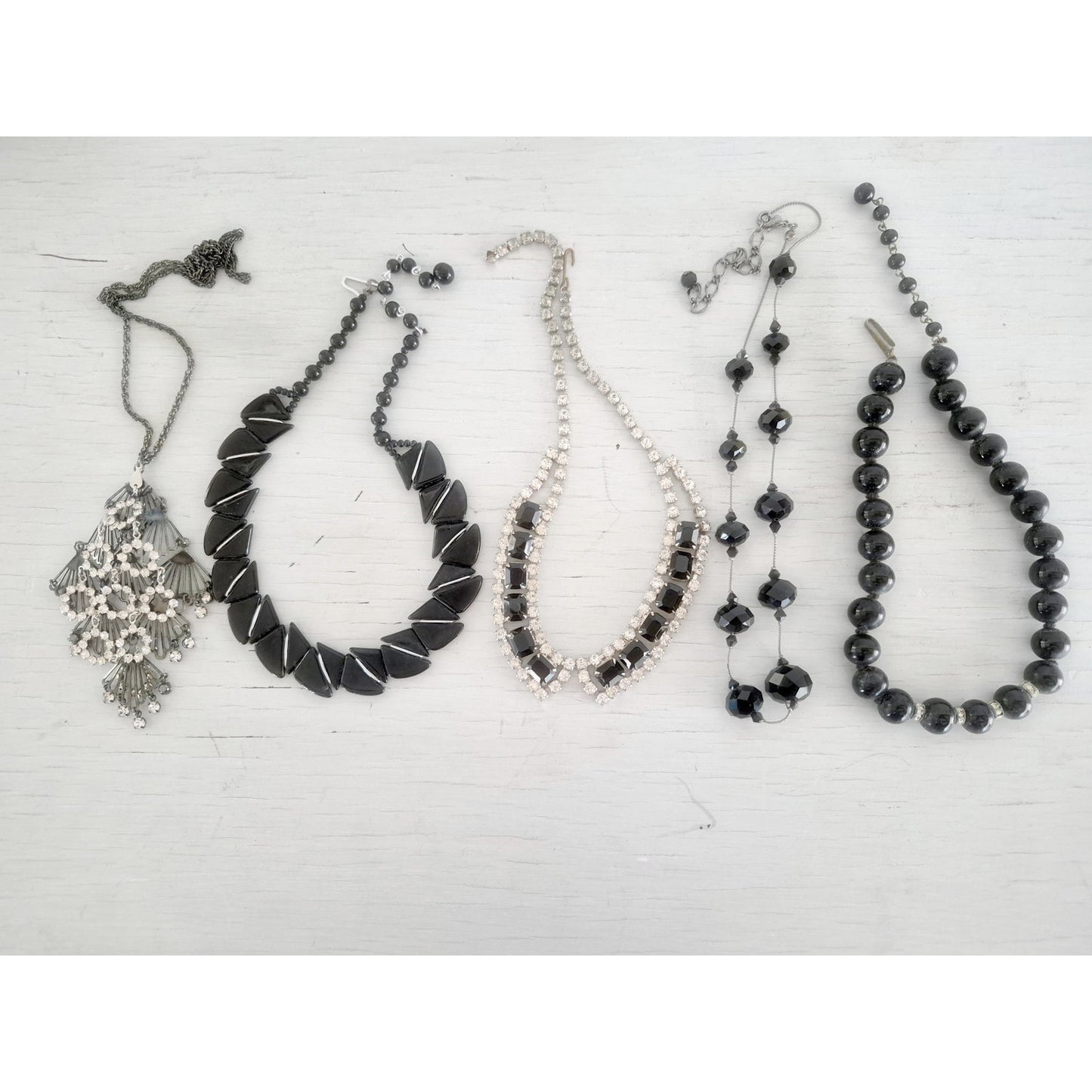 Vintage to Modern Black and Silver Jewelry Lot