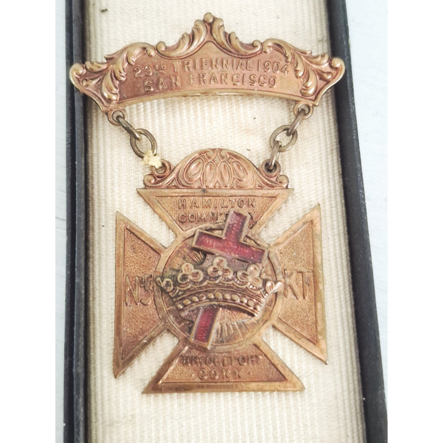 Antique 29th Triennial 1904 San Francisco Badge Freemasons Brooch