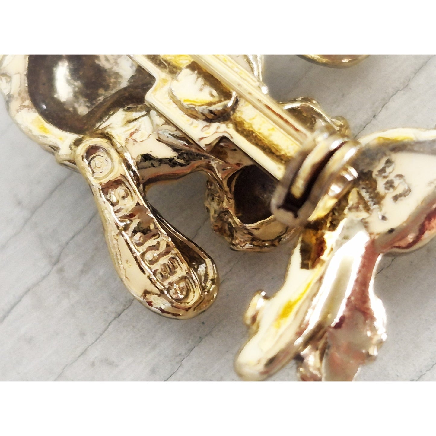 Pair of Vintage Gerry's Poodle Puppy Pin Brooch Set