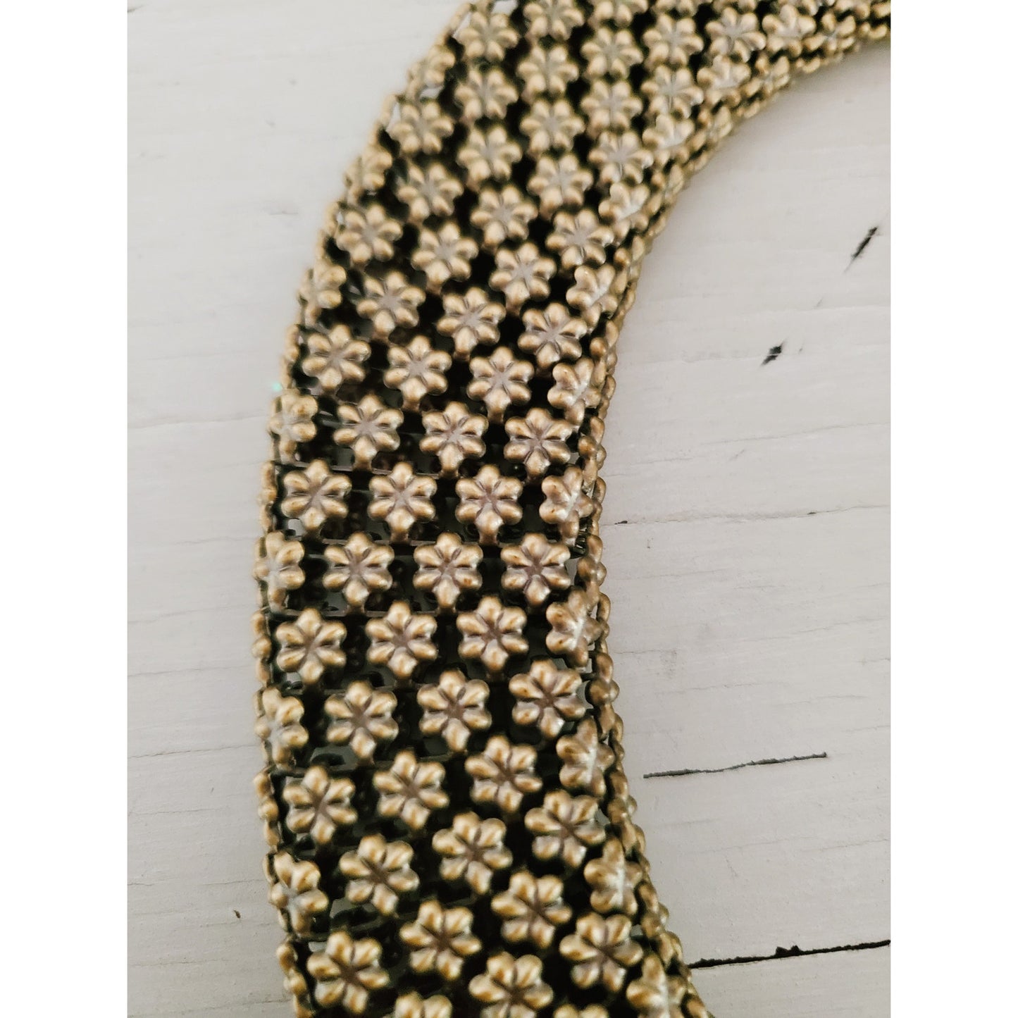 Vintage Egyptian Style Magnetic Mesh Choker Necklace