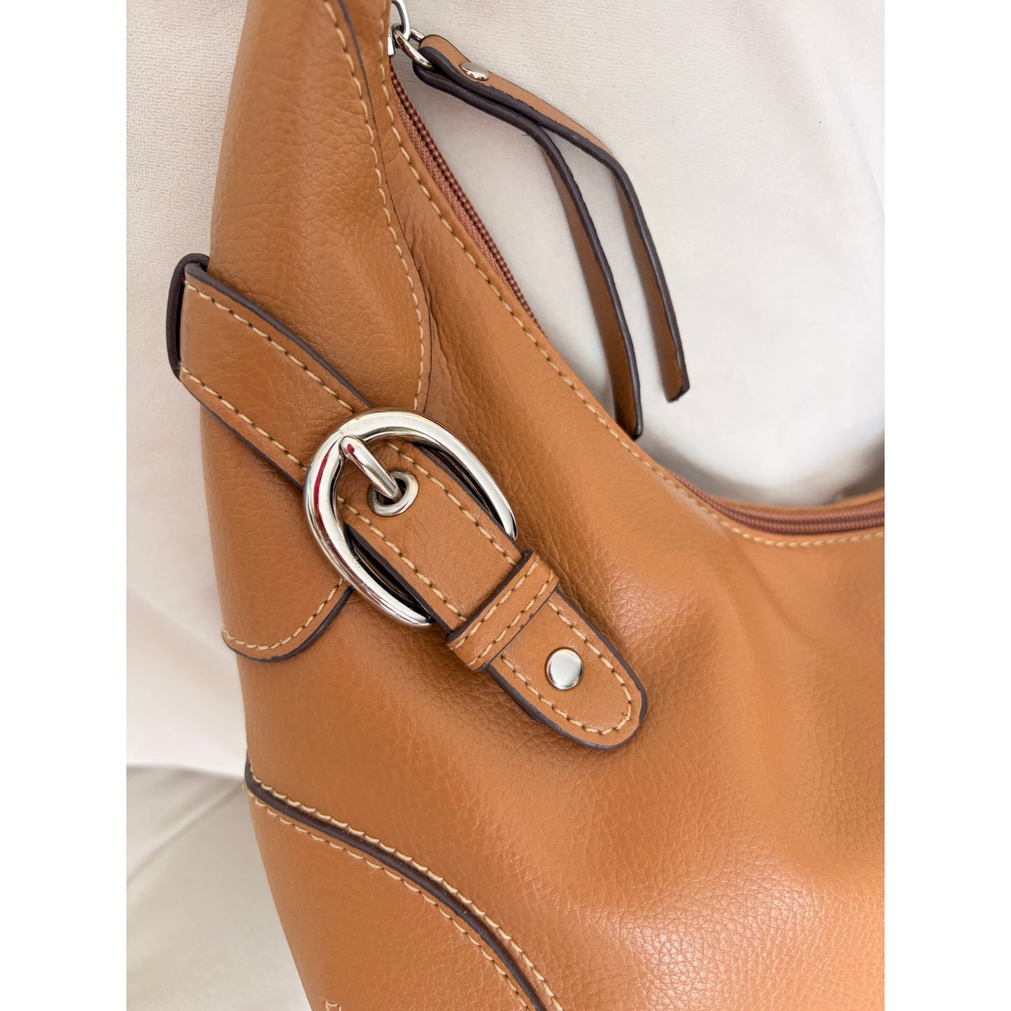 Brown Crazy Horse A Liz Claiborne Company Saddle Purse Bag
