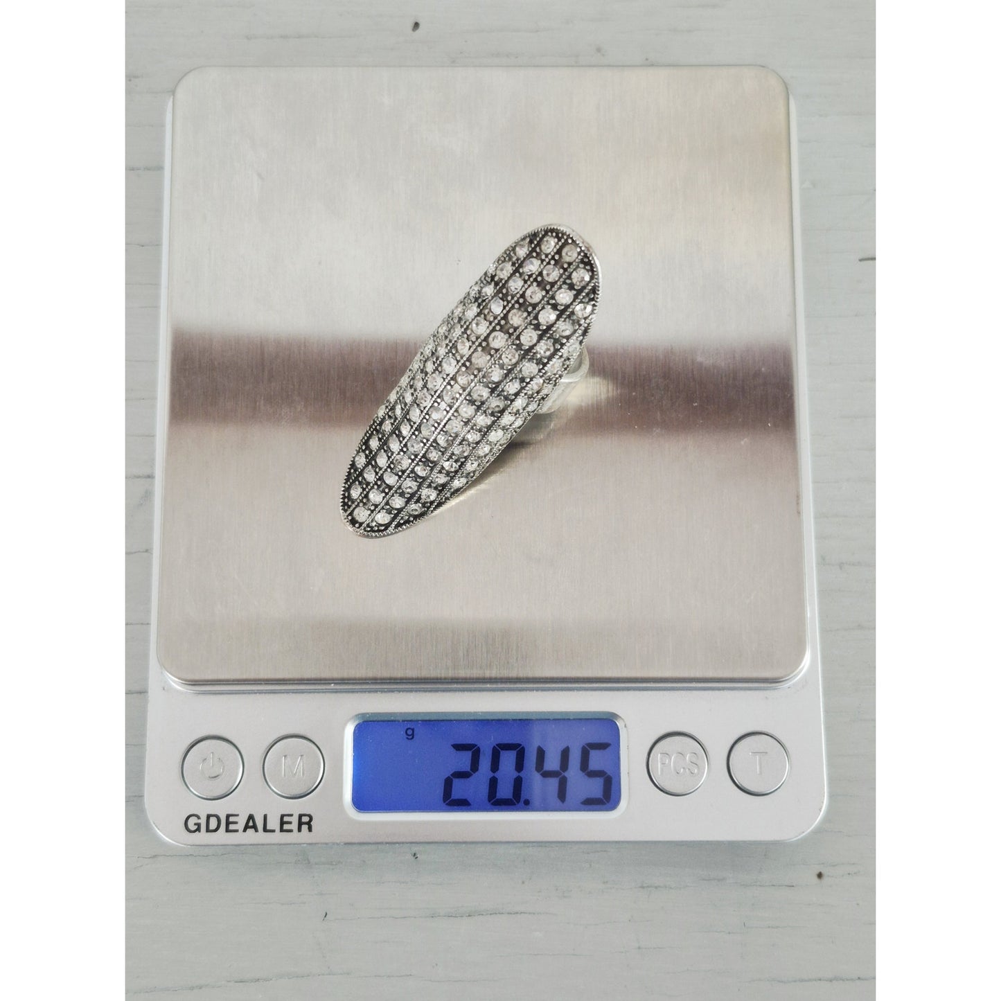 Vintage JewelMint Silver-tone Large Statement Ring