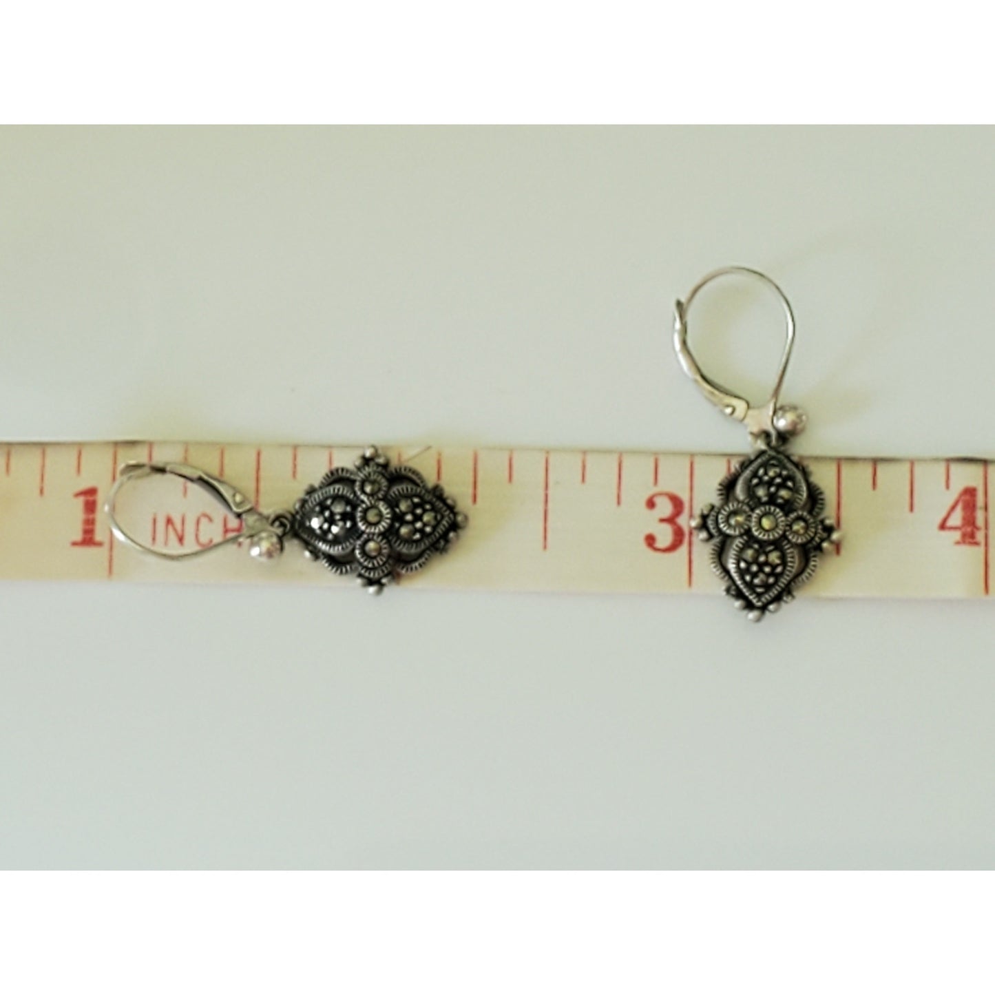 Vintage SI Sterling Silver Dangle Earrings