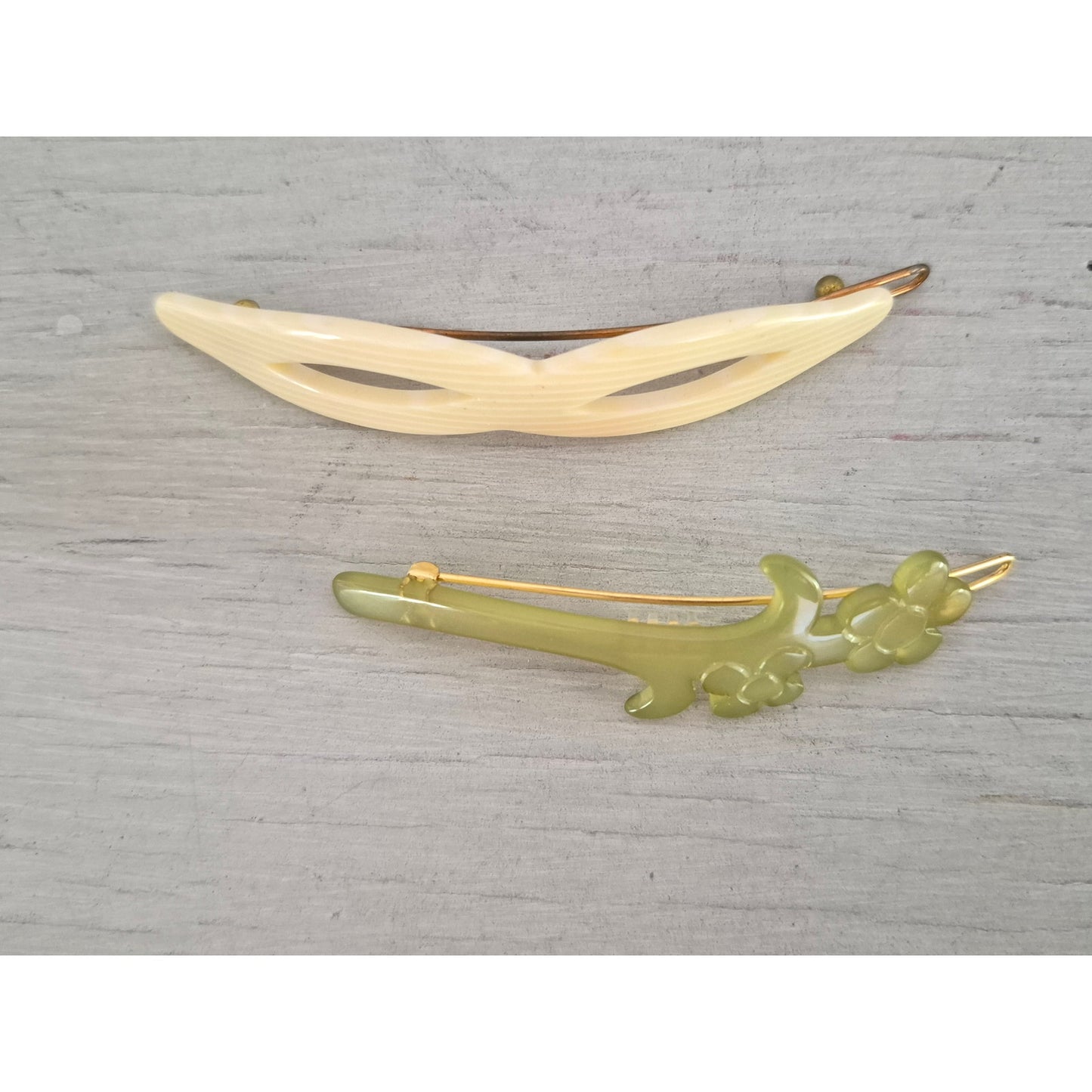 Pair of Vintage 1980s Hair Barrettes