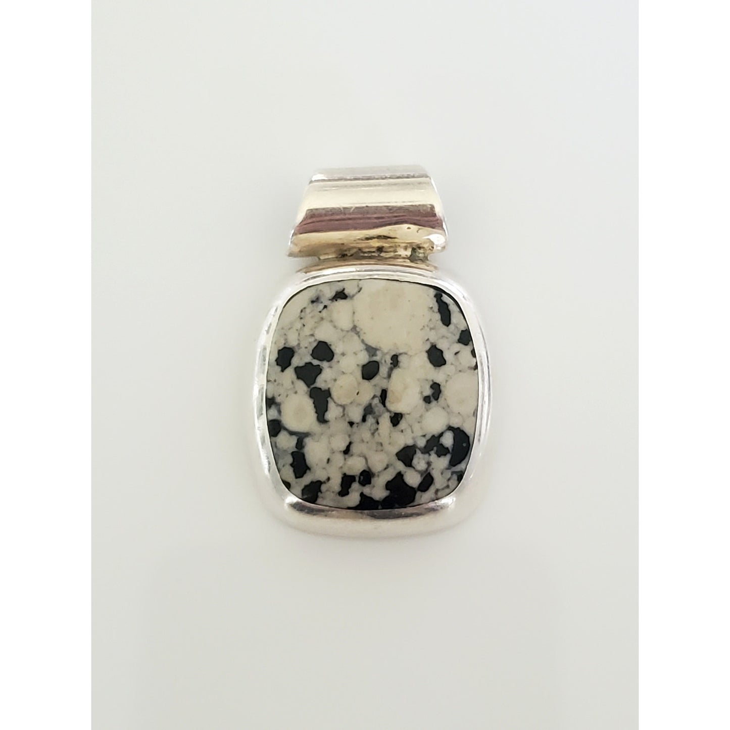 Vintage Buffalo Turquoise Sterling Silver Pendant