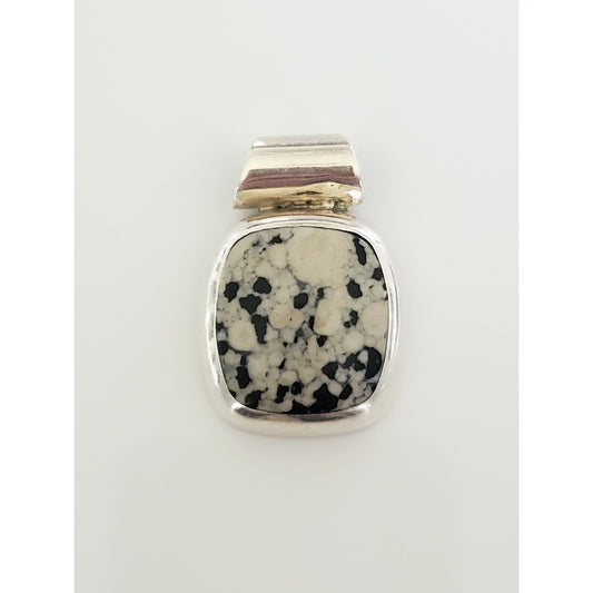 Vintage Buffalo Turquoise Sterling Silver Pendant