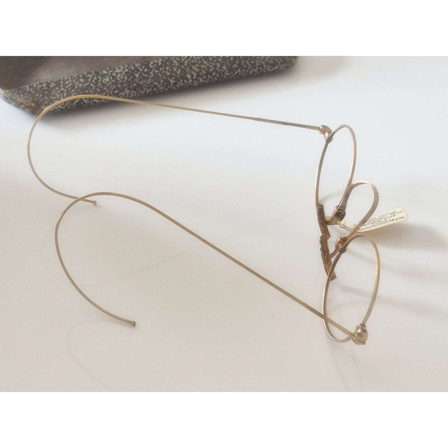 Antique Strobel Bros Spectacles Gold-Filled Thin Round Gold Frames