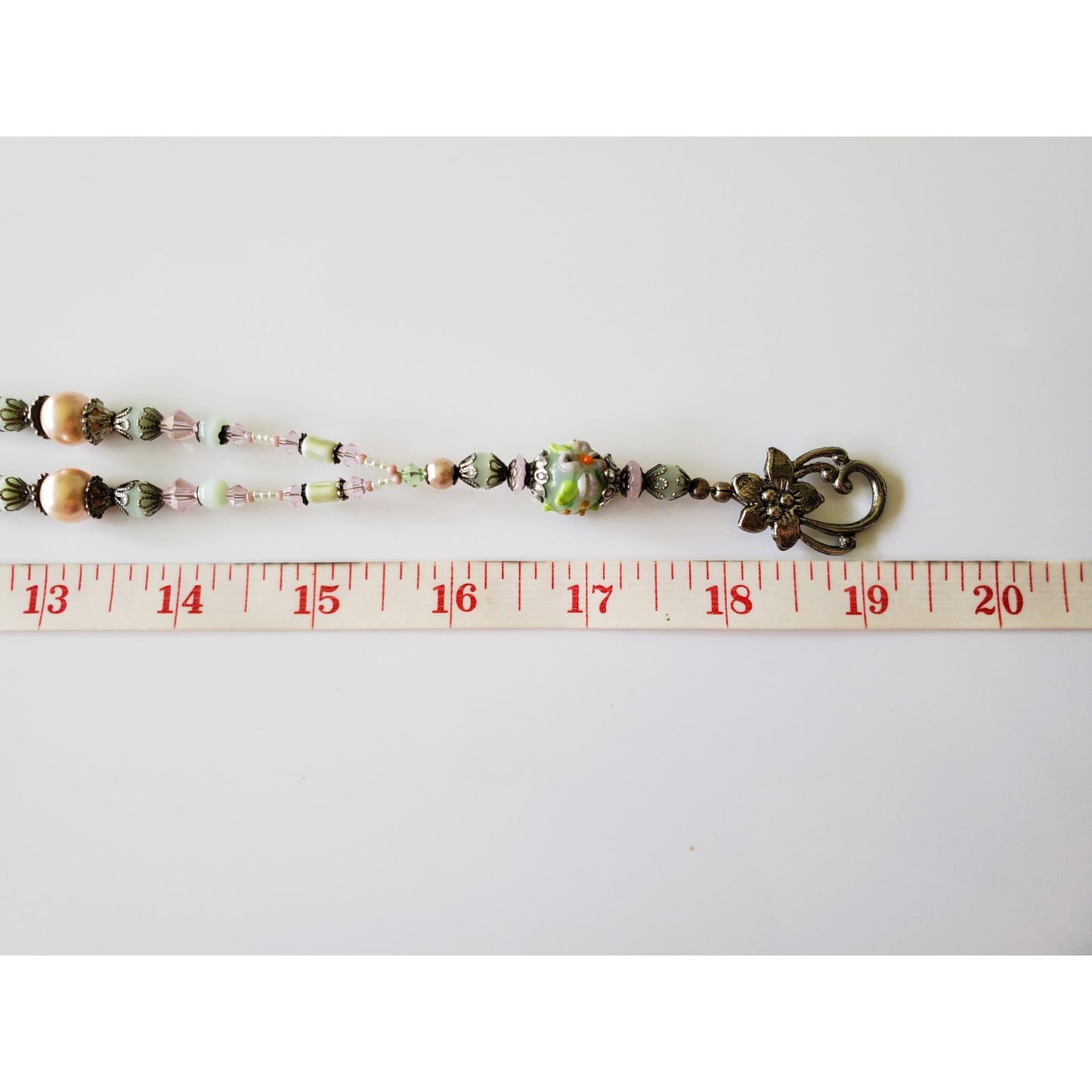 Vintage Italian Lamp Bead Glass Necklace