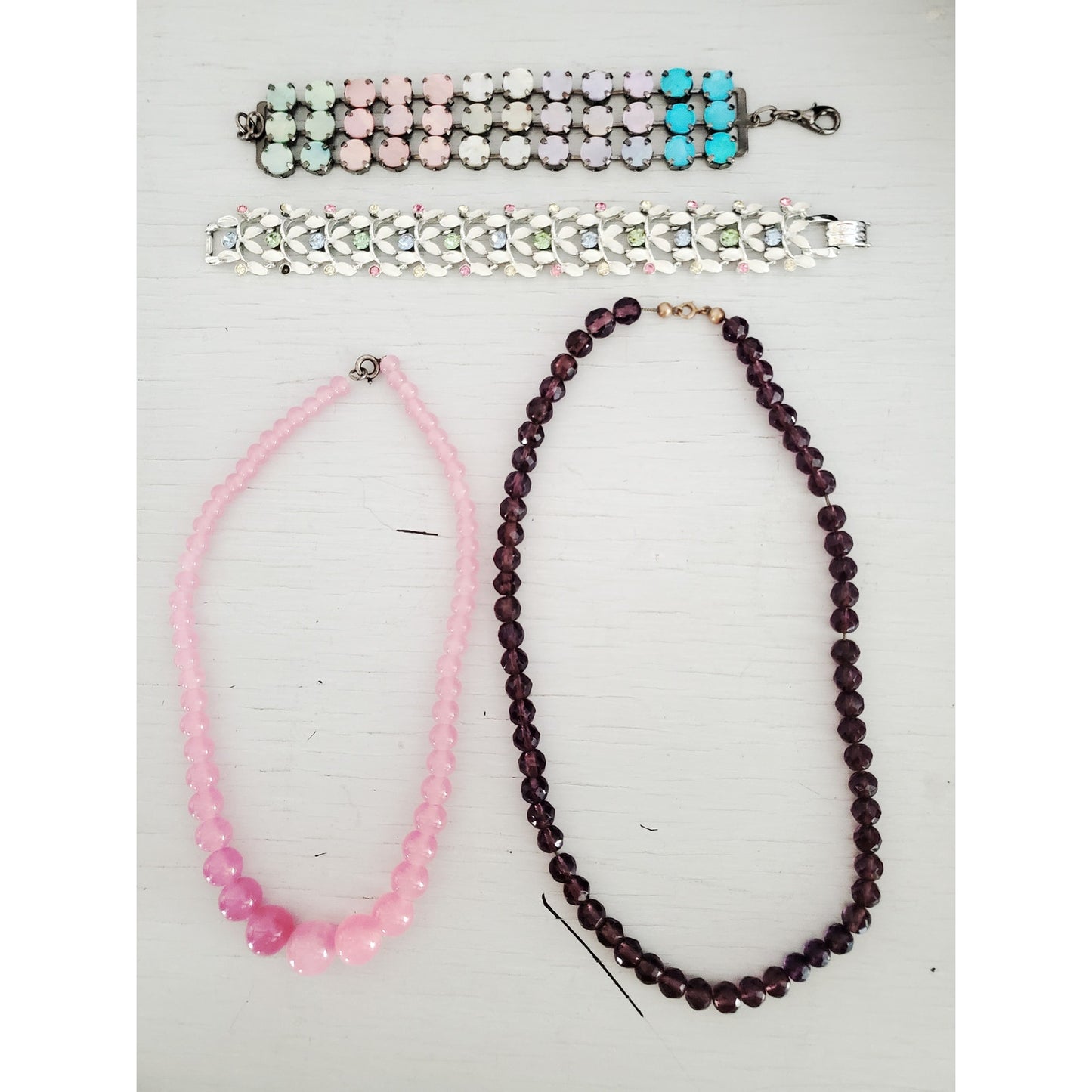 Vintage Necklace and Bracelet Lot of 4