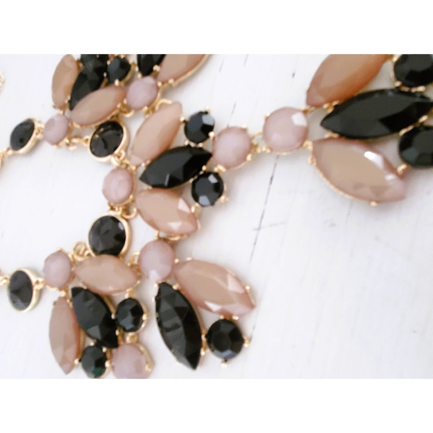 Vintage Black and Gray Cara NY Statement Necklace
