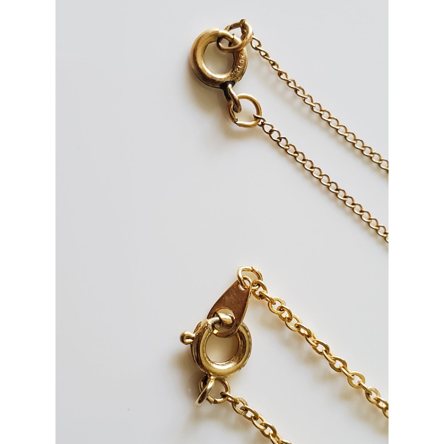 Vintage Lot of Gold Tone Costume Thin Chain Necklaces