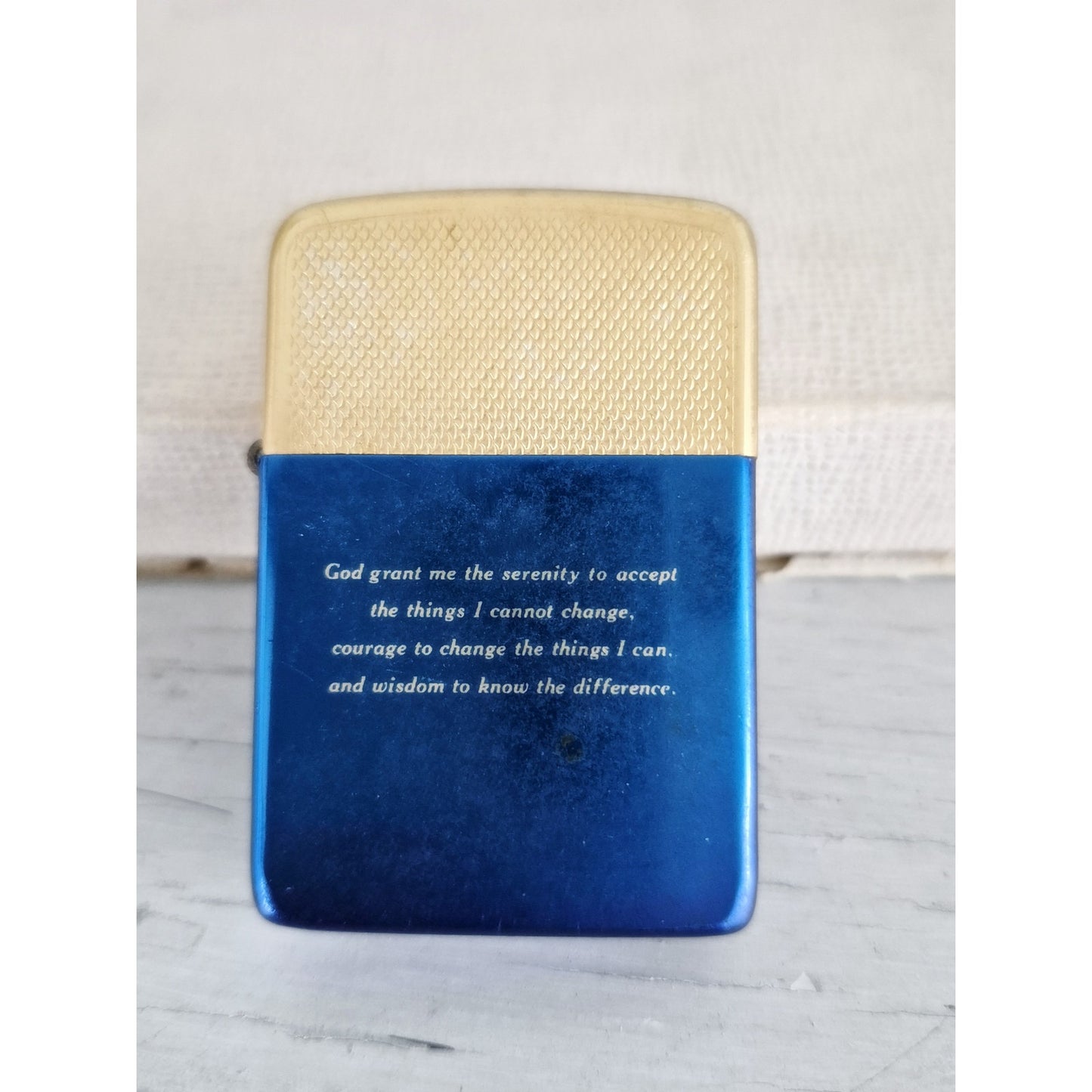Vintage Blue and Gold Park Cigarette Lighter