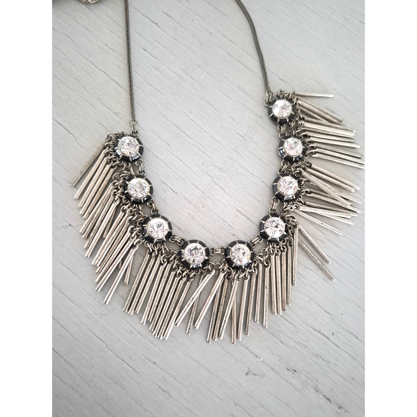 Modern Silvertone and Rhinestone Jewelry Lot