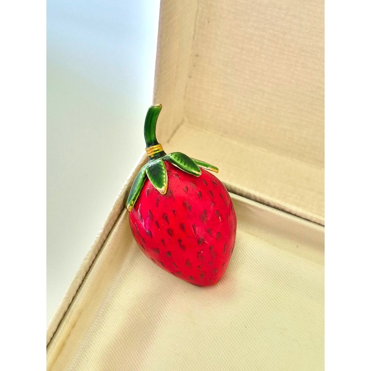 Vintage Original by Robert Strawberry Brooch