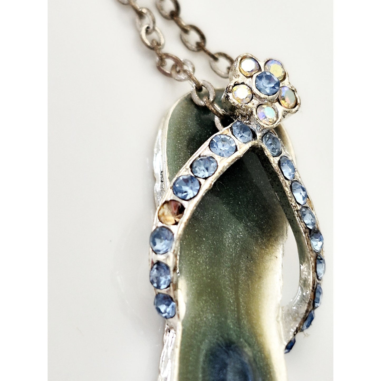 Vintage Avon Flip Flop Sandal Necklace