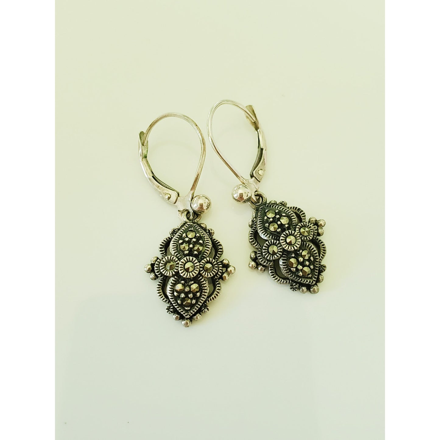 Vintage SI Sterling Silver Dangle Earrings