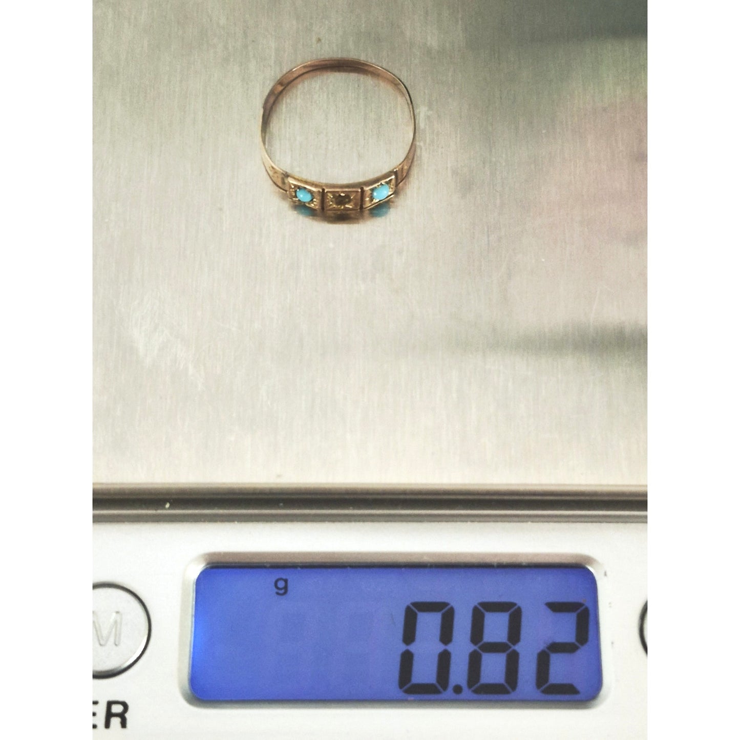 Antique Rose Gold-fill Turquoise Starburst Ring Project