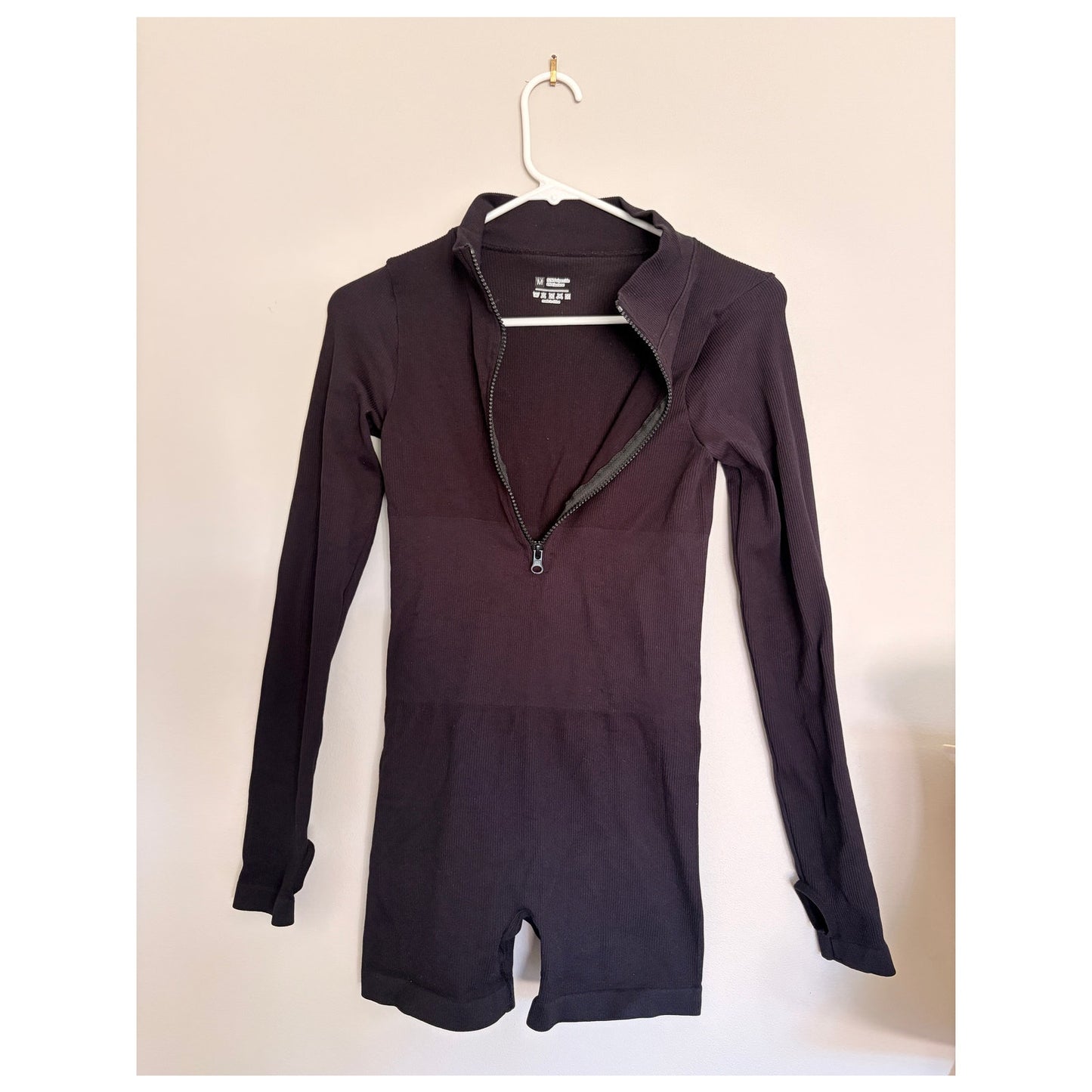 Black Long Sleeve Romper