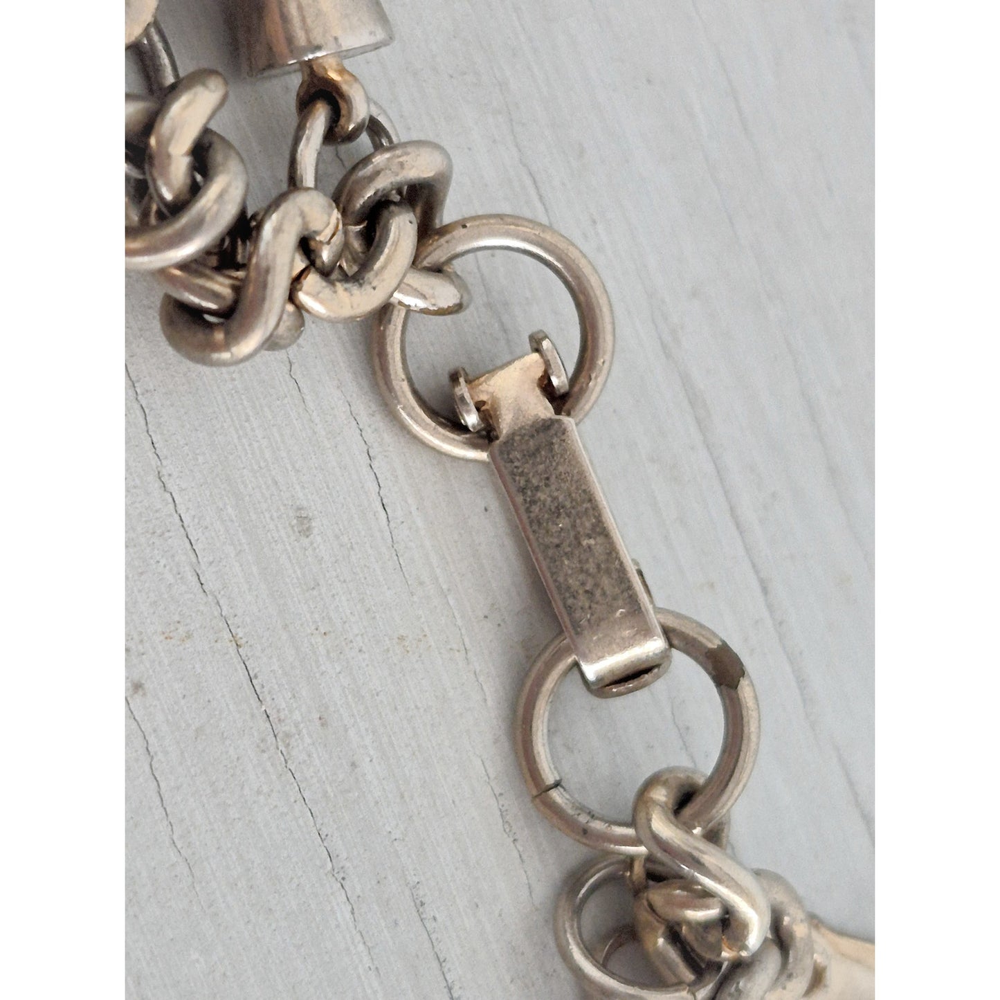 Vintage Silver-tone Charm Bracelet