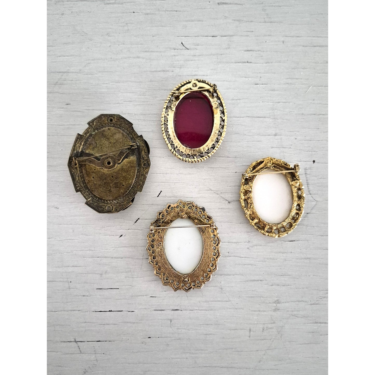Vintage Victorian Brooch Lot of 4
