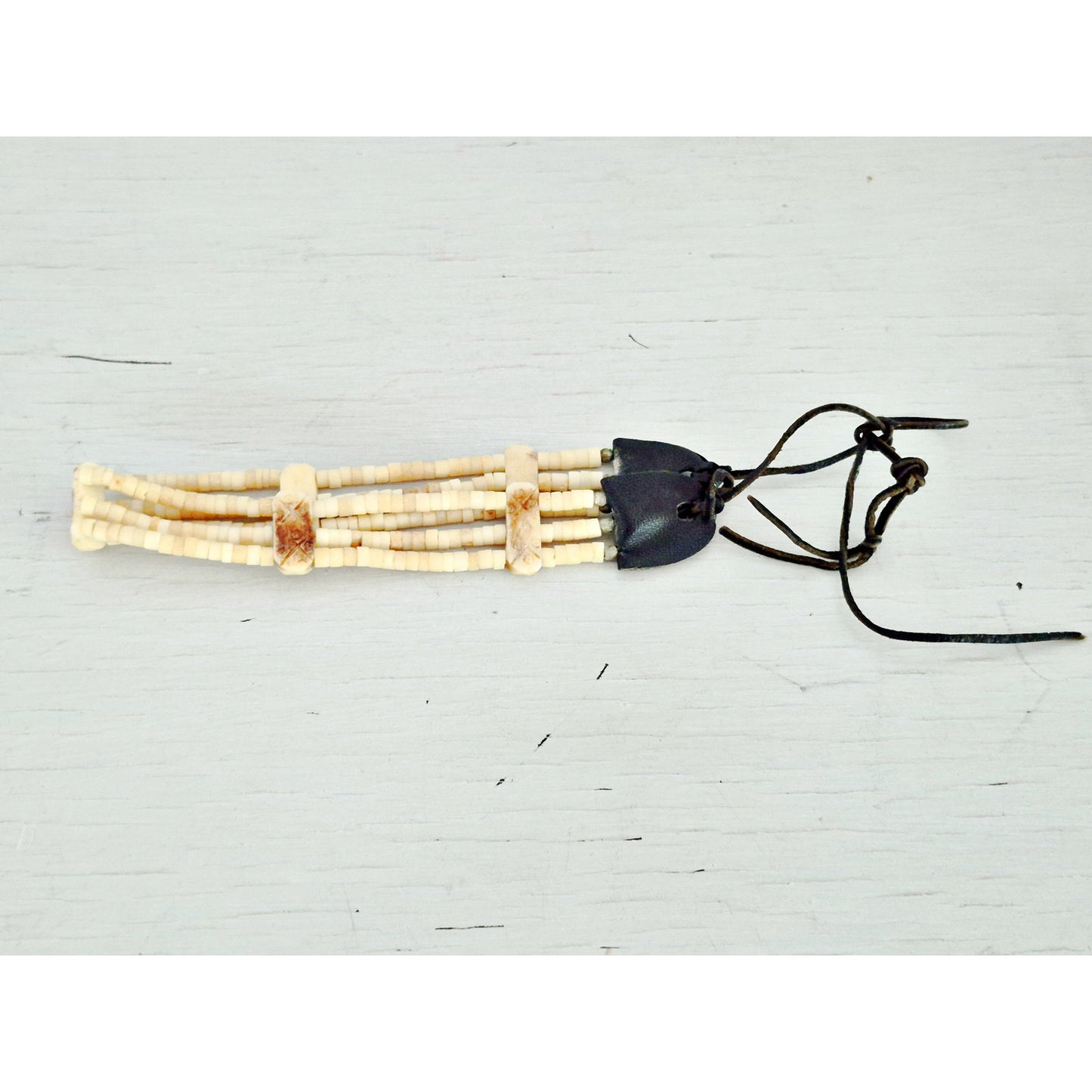 Vintage Native American Buffalo Bone Hairpipe Tribal Choker