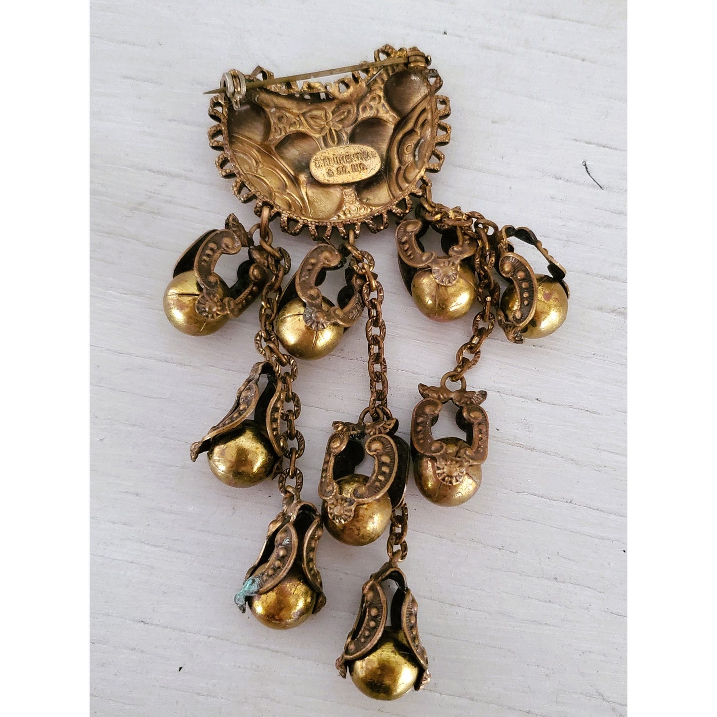 Vintage B. Blumenthal & Co, Inc. Secessionist Dangle Brooch