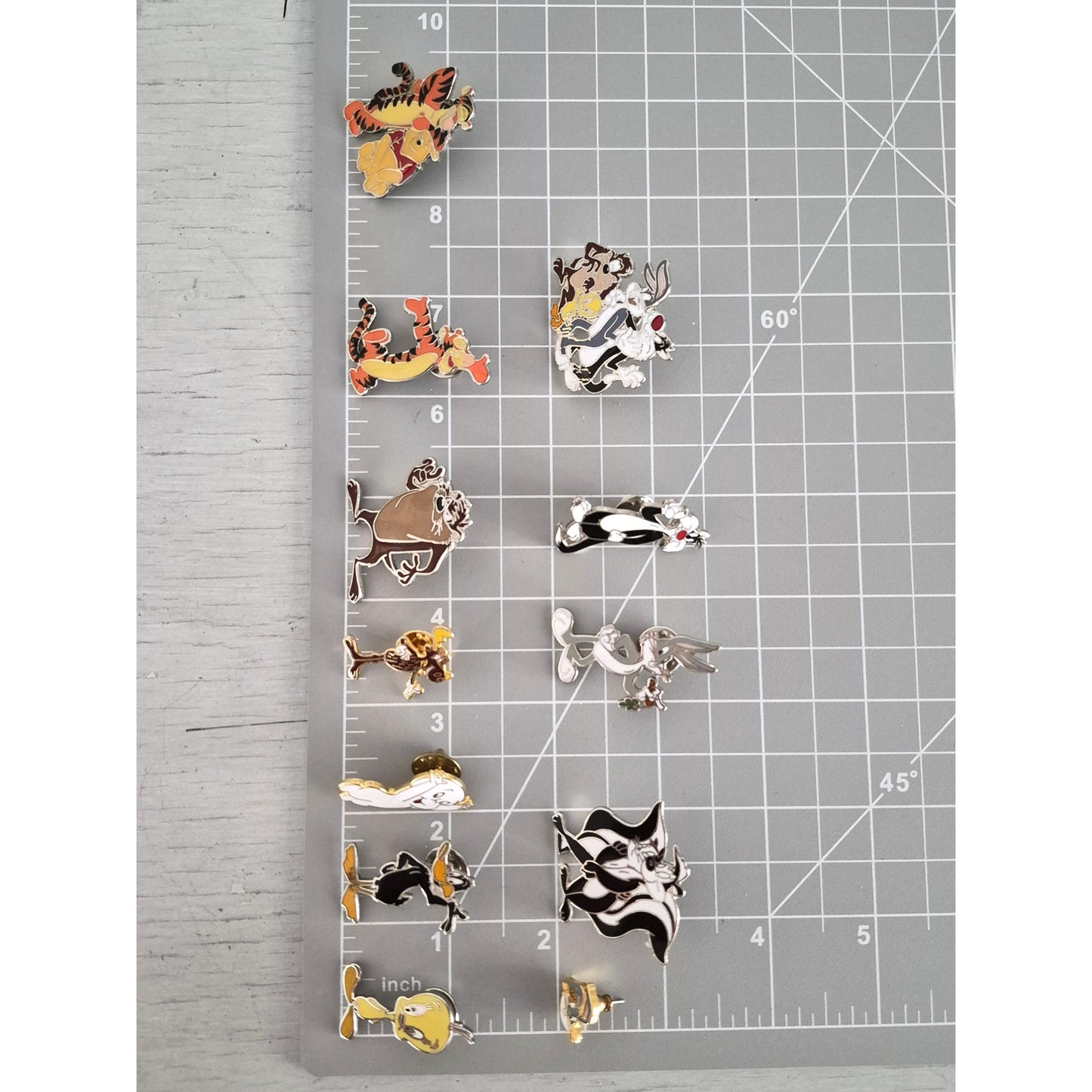 Vintage Warner Bros. Looney Tunes and Disney Enamel Lapel Pins