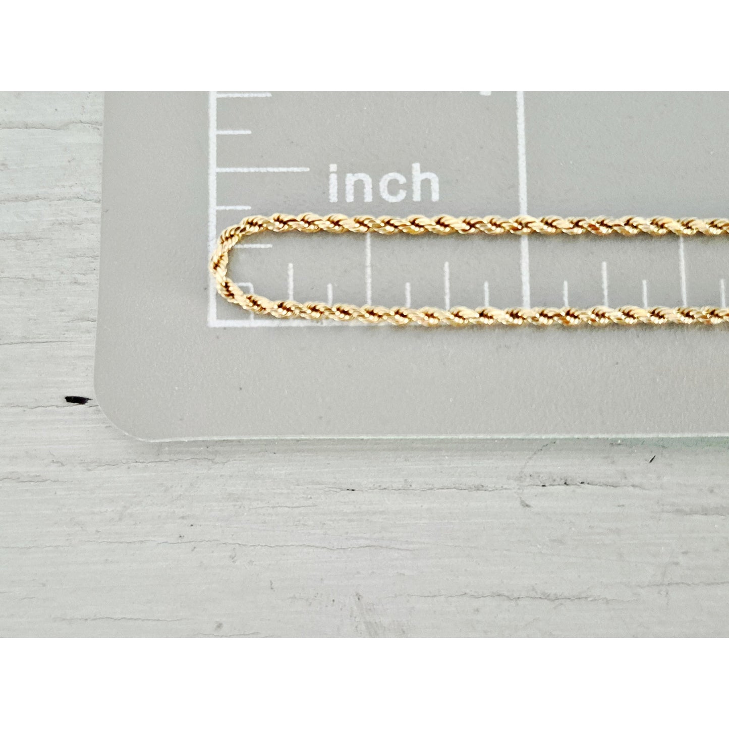 14K Gold Rope 24" Chain Necklace