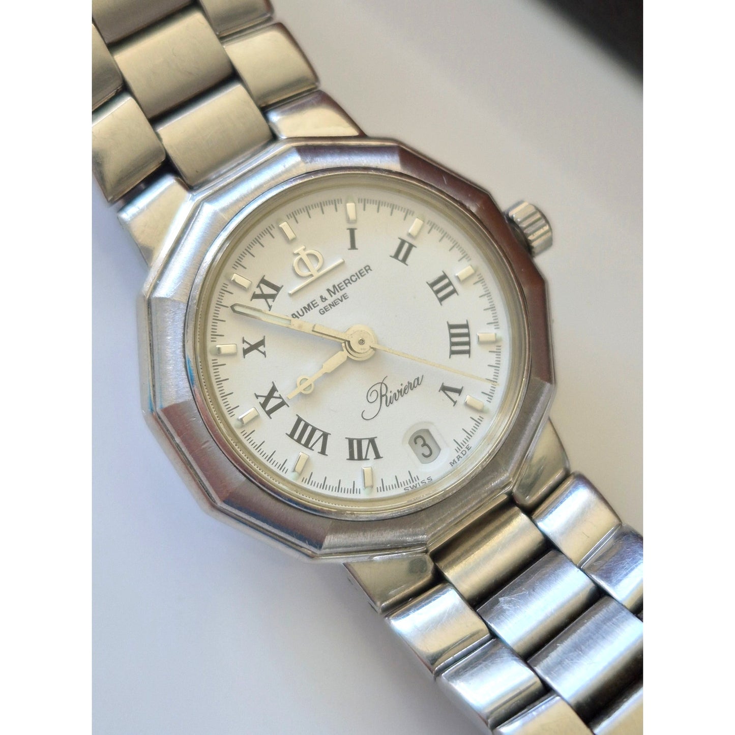 Baume & Mercier Geneve Rivieria Stainless Steel Watch 5231